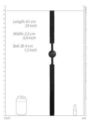 V&V Adjustable Silicone Ball Gag - Afbeelding 4