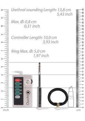 E-stim Urethral Sounding Set - Small - Silver - Afbeelding 4