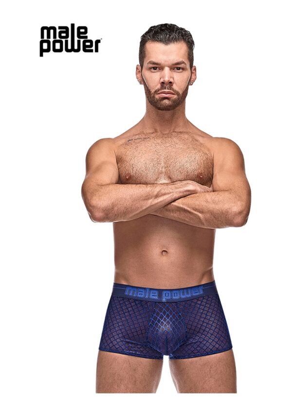 Diamond Mesh - Mini Short  - Navy - L