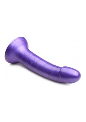 G-Tastic 17.8cm / 7 inch Metallic Silicone Dildo - Purple - Afbeelding 4