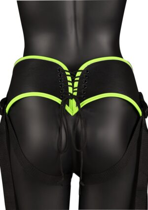 Strap-on Harness - Glow in the Dark - Neon Green/Black - Afbeelding 6