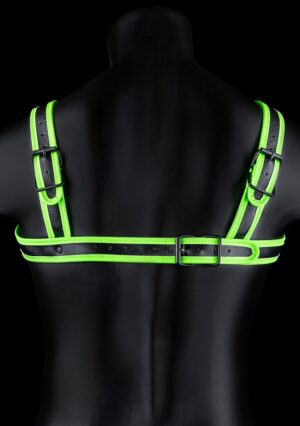 Buckle Harness - Glow in the Dark - Neon Green/Black - L/XL - Afbeelding 4