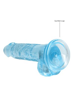 7" / 17 cm Realistic Dildo with Balls - blue - Afbeelding 5