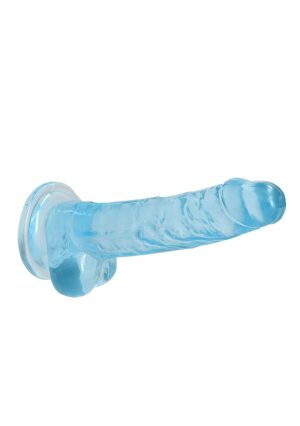 7" / 17 cm Realistic Dildo with Balls - blue - Afbeelding 6