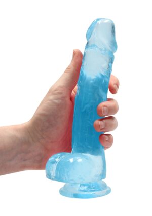 8" / 19 cm Realistic Dildo with Balls - blue - Afbeelding 7