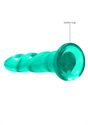 7'' / 17cm Non Realistic Dildo Suction Cup - Turquoise - Afbeelding 5