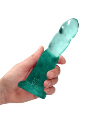 7'' / 17cm Non Realistic Dildo Suction Cup - Turquoise - Afbeelding 6