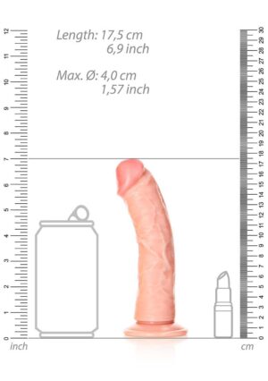 Dildo without Balls with Suction Cup - 6''/ 15.5 cm - flesh - Afbeelding 3