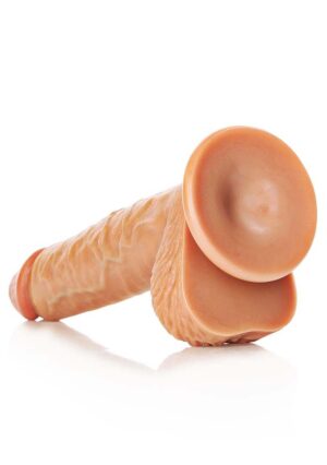 Dildo with Balls and Suction Cup - 8''/ 20.5 cm - tan - Afbeelding 6