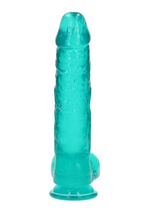 10" / 25.4 cm Realistic Dildo With Balls - Turquoise - Afbeelding 4