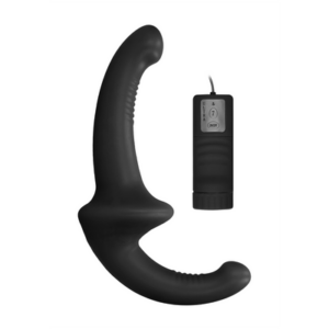 ouch! vibrating silicone strapless strapon black