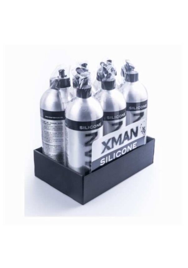 xman silicone glijmiddel 950ml (6 aluminium flessen)