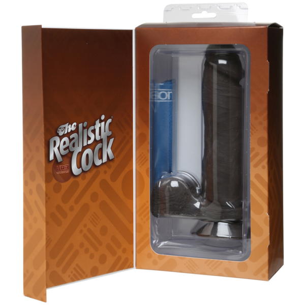 The Realistic Cock - UR3 - 8 Inch - Black