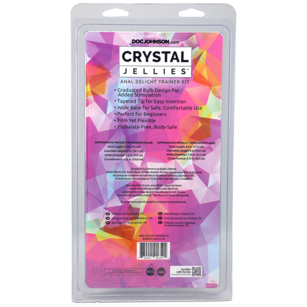 Crystal Jellies - Anal Delight Trainer Kit - Purple