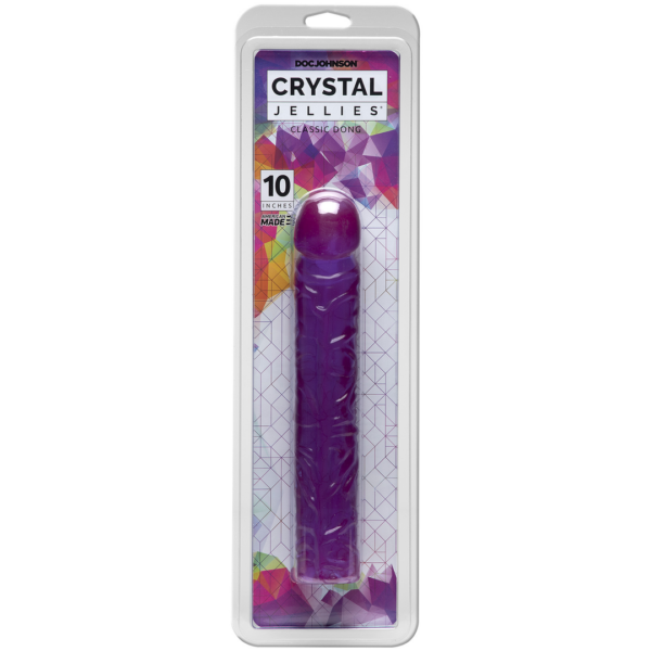 Crystal Jellies - 10 Inch Classic Dong - Purple