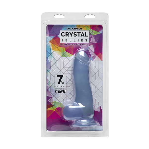 7.5 Inch Master Cock with Balls - Clear