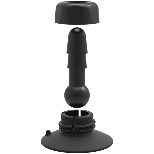 Deluxe 360° Swivel Suction Cup Plug - Black