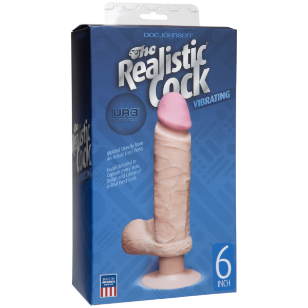 Realistic Cocks -  UR3 - Vibrating 6 Inch - Skin