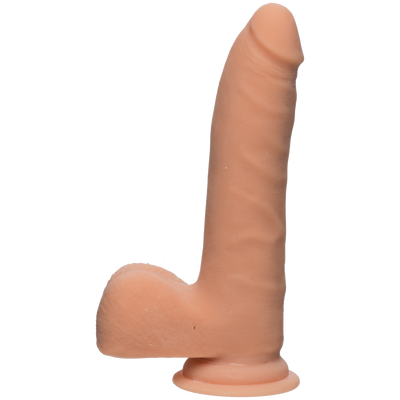 The D - Realistic D - Slim 7 Inch with Balls - Ultraskyn - Flesh