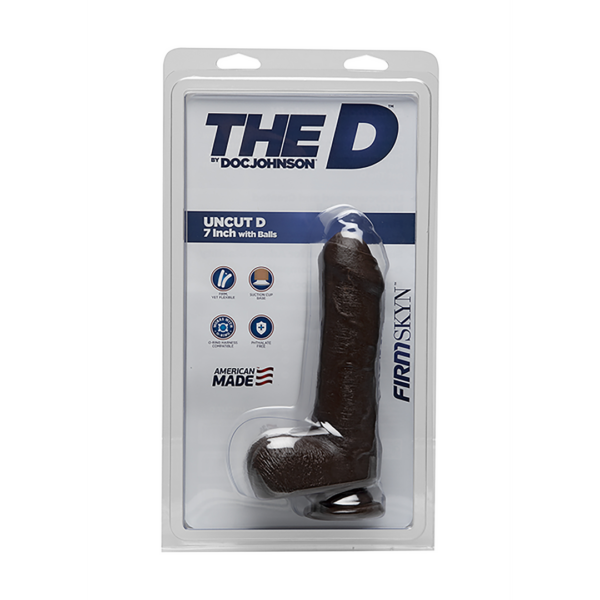 Uncut D - 7 Inch with Balls - FIRMSKYN - Chocolate