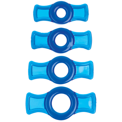 TitanMen - Cock Ring Set Blue