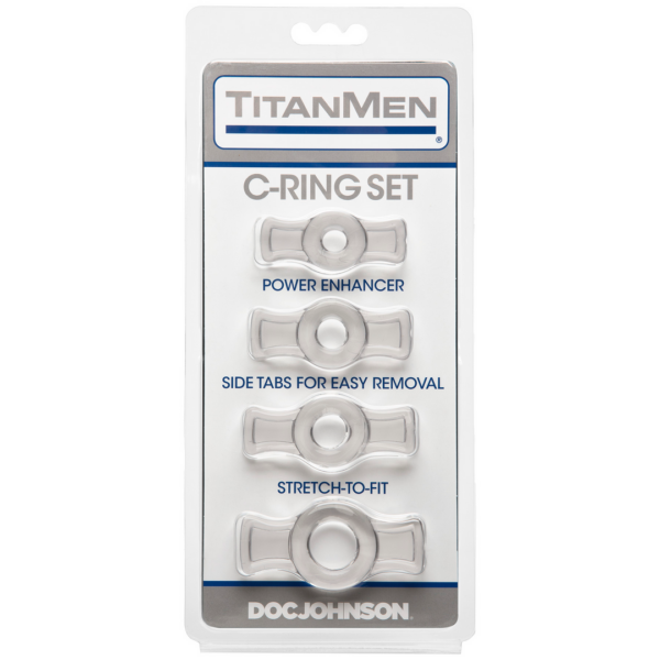 TitanMen - Cock Ring Set Clear