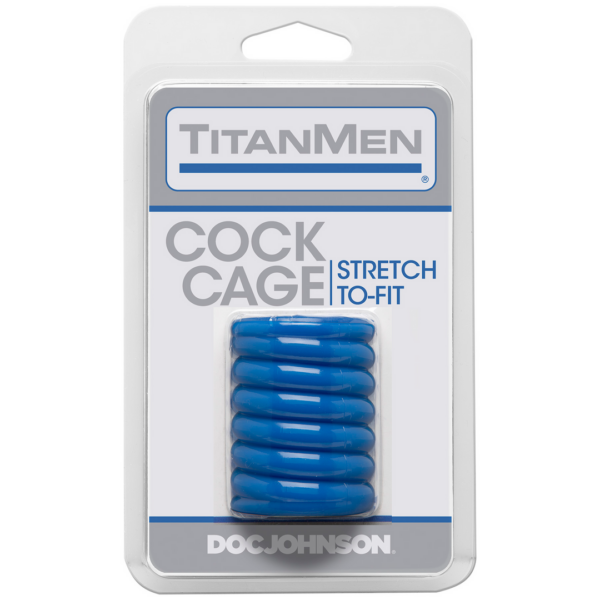 TitanMen - Stretch Cock Cage Blue