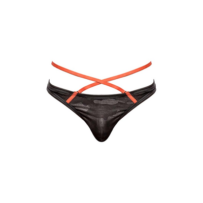 Sport Strap Thong - Black  - L/XL L/XL