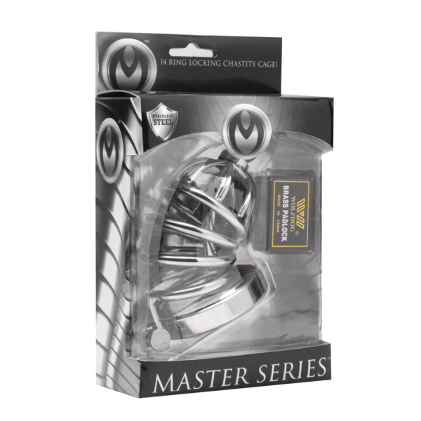 Master Series - Asylum - 4 Ring Chasity Cage