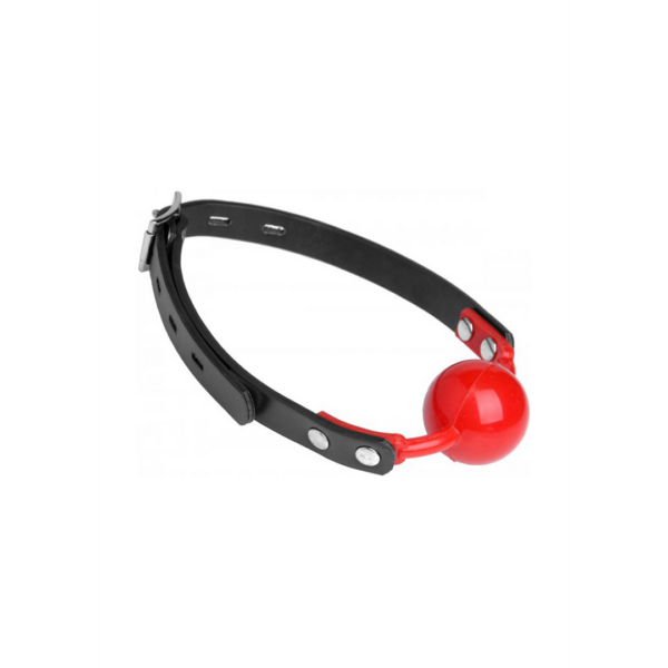 Master Series - The Hush Gag Silicone Comfort Ball Gag - Red