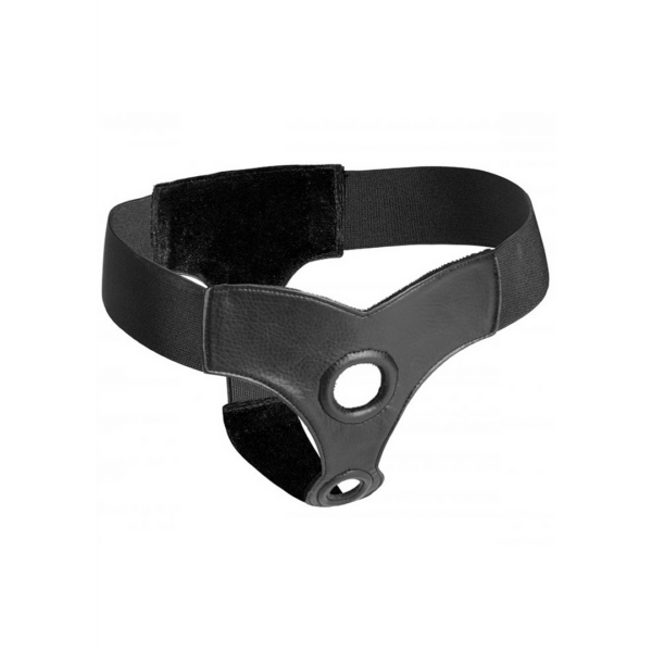 Crave Double Penetration Faux Leather Strap On