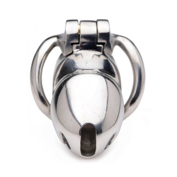 Rikers 24-7 Stainless Steel Locking Chastity Cage - Silver