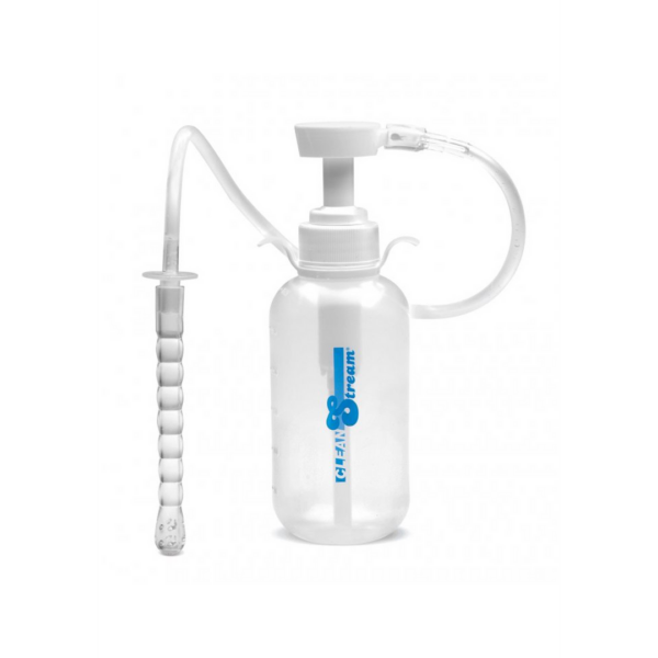 Pump Action Enema Bottle w/ Nozzle - Transparent