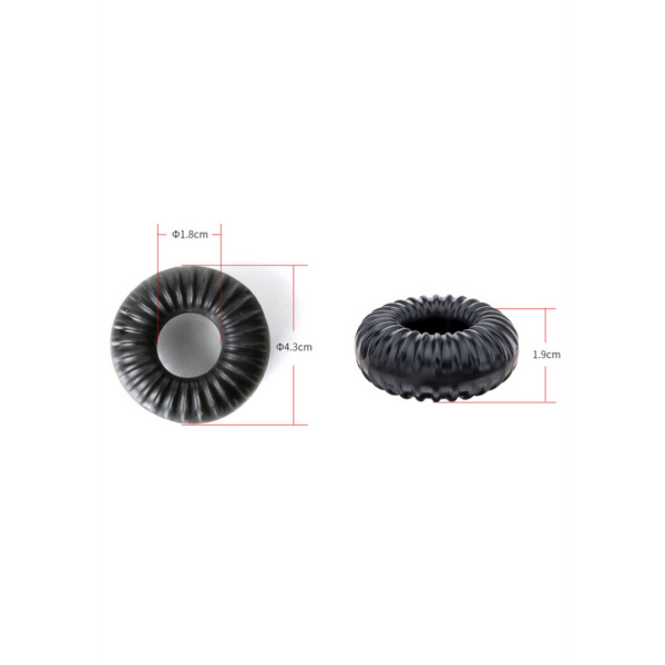 PerfectFit - Ribbed Ring - Black