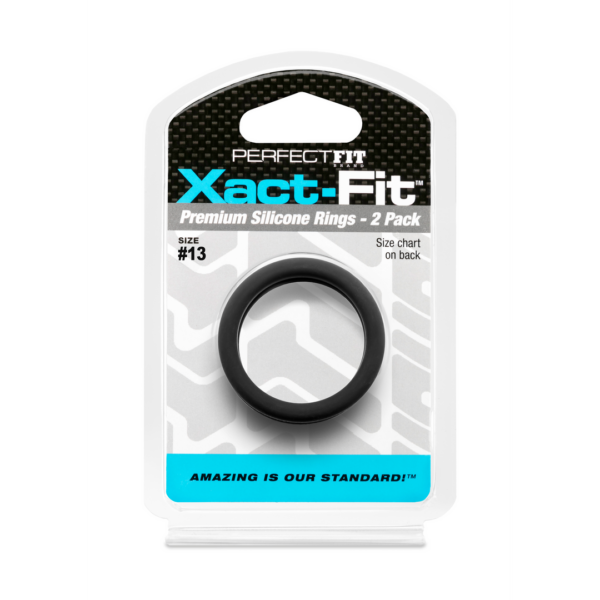 #13 Xact-Fit Cockring 2-Pack - Black